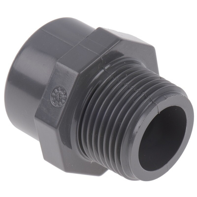 Georg Fischer Straight Adapter PVC Pipe Fitting