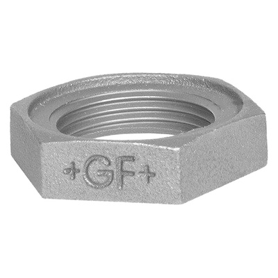 Georg Fischer Galvanised Iron Backnut Nut BSPP 1in