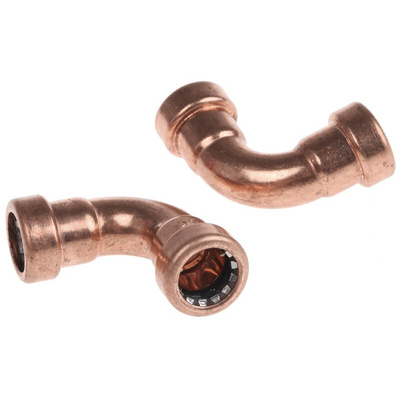 Copper Pipe Fitting, Push Fit 90° Elbow for 15mm pipe