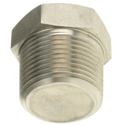 RS PRO Stainless Steel Pipe Fitting Hexagon Plug, Male NPT 1in