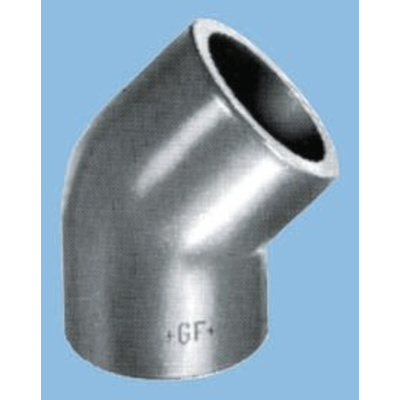 Georg Fischer 45° Elbow PVC Pipe Fitting, 50mm