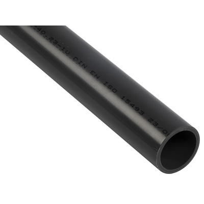 Georg Fischer PVC Pipe, 2m long x 40mm OD, 3.0mm Wall Thickness