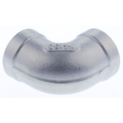 RS PRO Stainless Steel Pipe Fitting, 90° Elbow, Female G 1/4in x Female G 1/4in