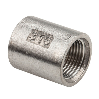 RS PRO Stainless Steel Pipe Fitting Socket, Female G 3/8in x Female G 3/8in