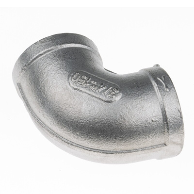 RS PRO Stainless Steel Pipe Fitting, 90° Circular Elbow, Female G 3/4in x Female G 3/4in