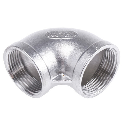 RS PRO Stainless Steel Pipe Fitting, 90° Circular Elbow, Female G 1-1/4in x Female G 1-1/4in