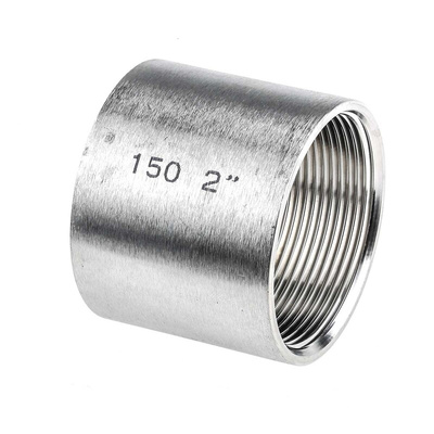 RS PRO Stainless Steel Pipe Fitting Socket, Female G 2in x Female G 2in