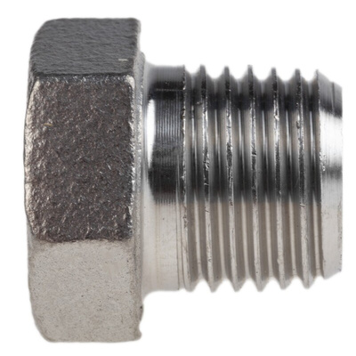 RS PRO Stainless Steel Pipe Fitting Hexagon Plug, Male R 1/4in