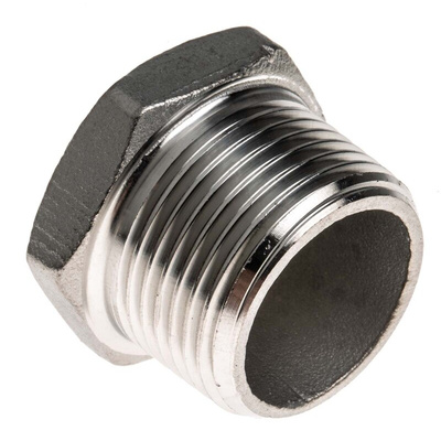 RS PRO Stainless Steel Pipe Fitting Hexagon Plug, Male R 3/4in