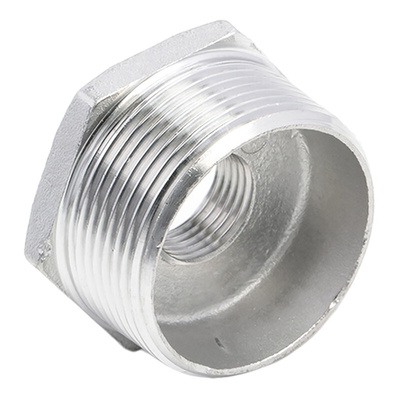 RS PRO Stainless Steel Pipe Fitting Hexagon Bush, Male R 1-1/2in x Female G 1/2in