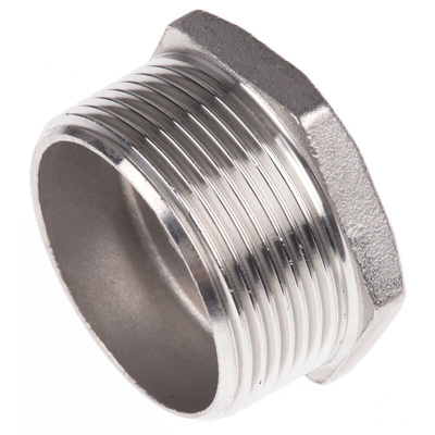 RS PRO Stainless Steel Pipe Fitting Hexagon Bush, Male R 1-1/2in x Female G 3/4in