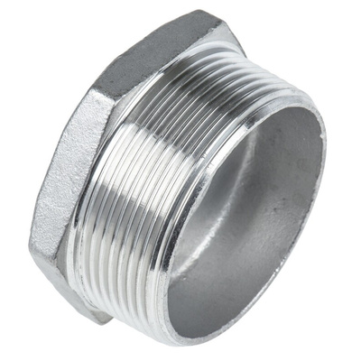 RS PRO Stainless Steel Pipe Fitting Hexagon Bush, Male R 2in x Female G 3/4in
