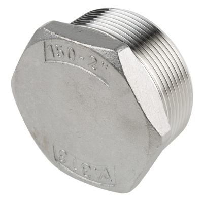 RS PRO Stainless Steel Pipe Fitting Hexagon Plug, Male R 2in
