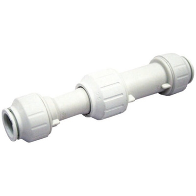 John Guest Straight Coupler PVC Pipe Fitting, 15mm