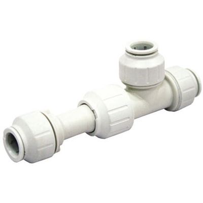 John Guest Slip Tee PVC Pipe Fitting, 15mm