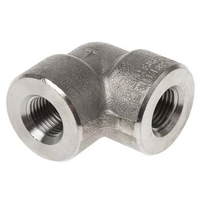 RS PRO Stainless Steel Pipe Fitting, 90° Circular Elbow, Female G 1/4in x Female G 1/4in