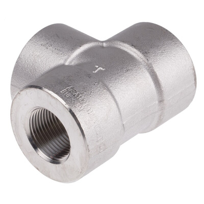 RS PRO Stainless Steel Pipe Fitting, Tee Circular Tee, Female G 3/4in x Female G 3/4in x Female G 3/4in