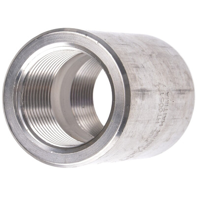 RS PRO Stainless Steel Pipe Fitting, Straight Circular Coupler, Female Rc 3/4in x Female Rc 3/4in