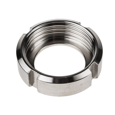 RS PRO Stainless Steel Pipe Fitting, Straight Circular Fitting 42mm