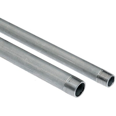 RS PRO Galvanised BSPT 3/4in Threaded Stainless Steel Pipe, 2m Length, 26.4mm Nominal Outer Diameter