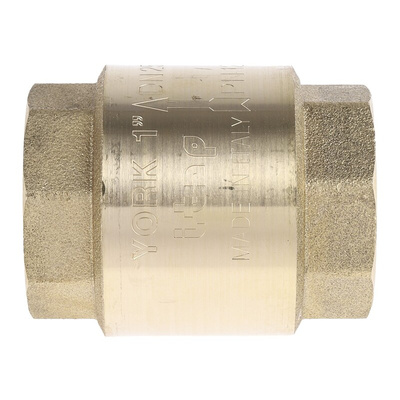 RS PRO Brass Single Check Valve, BSPP 1in, 12 bar
