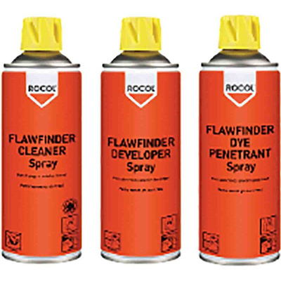 Rocol Leak & Flaw Detector Spray, Cleaner, Developer, Penetrant, 300ml, Aerosol