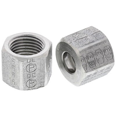Legris Stainless Steel Pipe Fitting Hexagon Sleeve Nut Metric M10