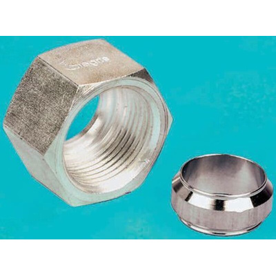 Legris Stainless Steel Pipe Fitting Hexagon Sleeve Nut Metric M18 x 1.5