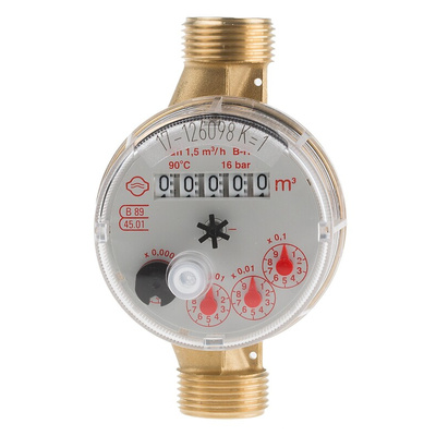 Altecnic Class A 1.5m³/h Water Meter 1/2 in BSPP Male