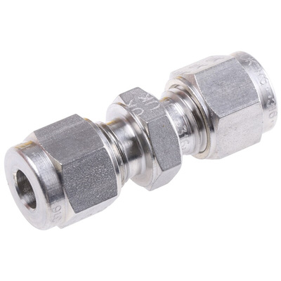 Parker Stainless Steel Pipe Fitting, Straight Union