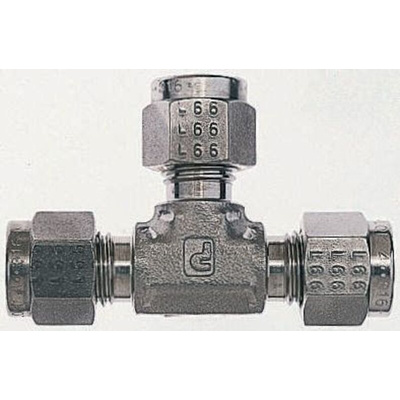 Parker Stainless Steel Pipe Fitting, Tee Union