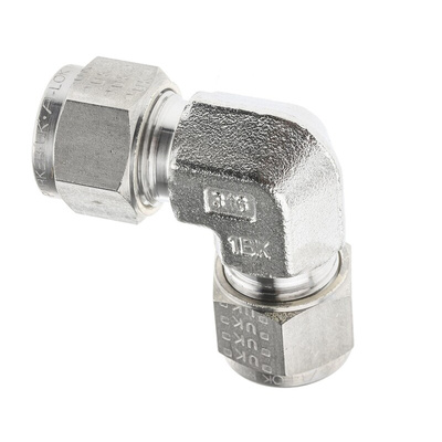 Parker Stainless Steel Pipe Fitting, 90° Elbow