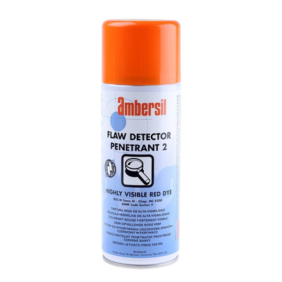 Ambersil Leak & Flaw Detector Spray, Penetrant, 400ml, Aerosol
