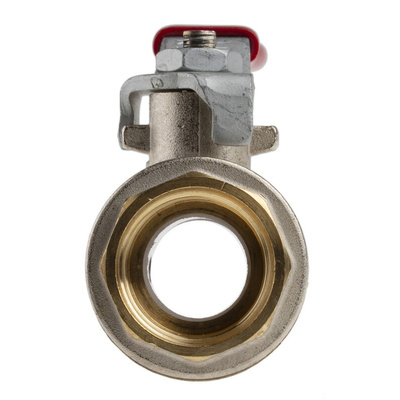 RS PRO Brass Full Bore, 2 Way, Ball Valve, BSPP 3/4in, 40 → 30bar Operating Pressure