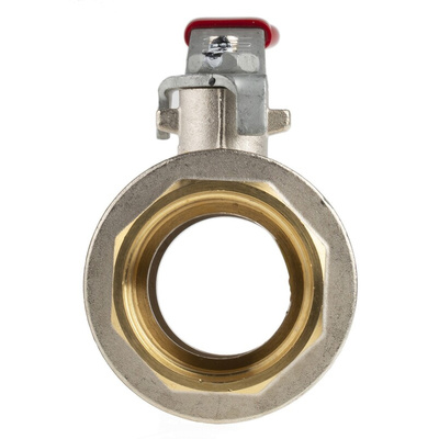 RS PRO Brass Full Bore, 2 Way, Ball Valve, BSPP 38.1mm, 40 → 30bar Operating Pressure