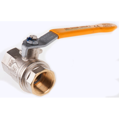 RS PRO Brass Full Bore, 2 Way, Ball Valve, BSPP 3/4in, 40 → 30bar Operating Pressure
