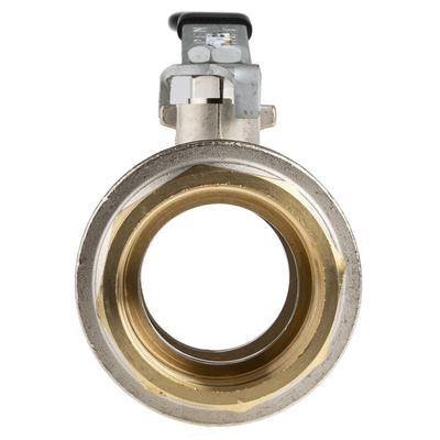 RS PRO Nickel Plated Brass Full Bore, 2 Way, Ball Valve, BSPP 2in, 40bar Operating Pressure