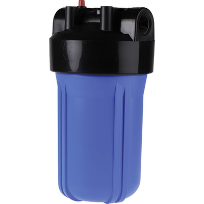 RS PRO Black/Blue High Flow Water Filter Housing, 1in, BSP, 8 bar