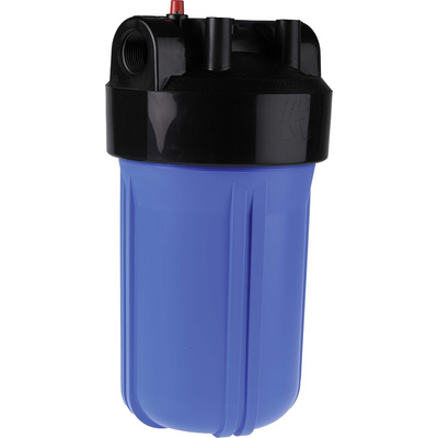 RS PRO Black/Blue High Flow Water Filter Housing, 1in, BSP, 8 bar