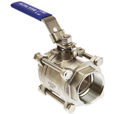 RS PRO Stainless Steel Full Bore, 2 Way, Ball Valve, BSPP 2in