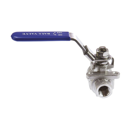 RS PRO Stainless Steel Full Bore, 2 Way, Ball Valve, BSPP 1/4in