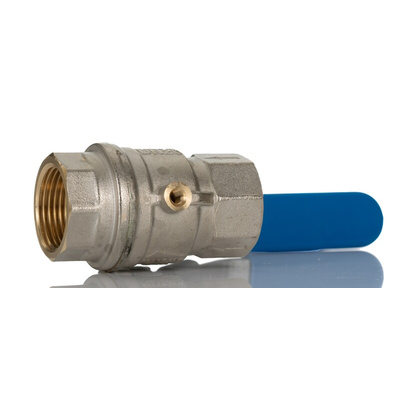 RS PRO Brass Full Bore, 2 Way, Ball Valve, BSP 3/4in, 14bar Operating Pressure