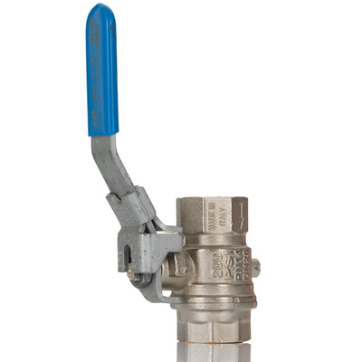RS PRO Brass Full Bore, 2 Way, Ball Valve, BSP 3/4in, 14bar Operating Pressure