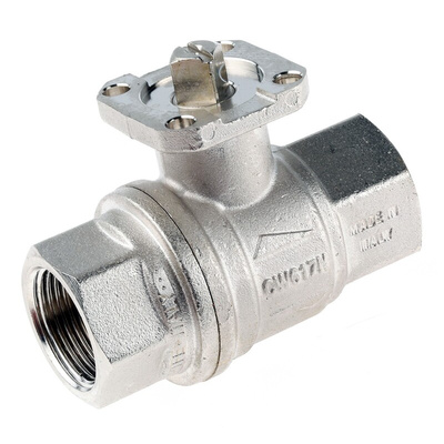 RS PRO Brass Full Bore, 2 Way, Ball Valve