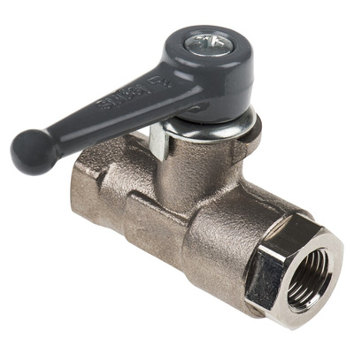 Legris Brass 2 Way, Ball Valve, BSPP 1/4in, 40bar Operating Pressure
