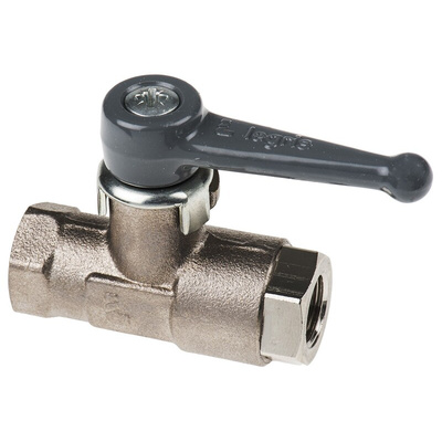 Legris Brass 2 Way, Ball Valve, BSPP 1/4in, 40bar Operating Pressure