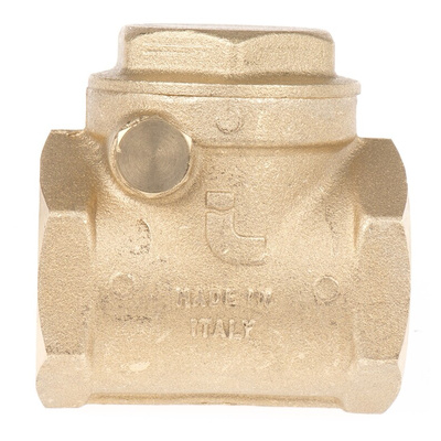 RS PRO Brass Single Non Return Valve, BSP 1in, 12 bar