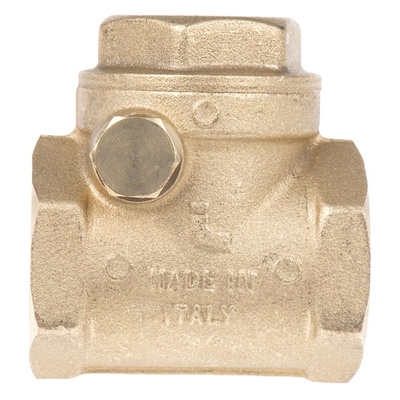 RS PRO Brass Single Check Valve, BSP 3/4in, 16 bar