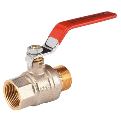 Sferaco Brass Full Bore, 2 Way, Ball Valve, BSPP 1/2in, 40bar Operating Pressure