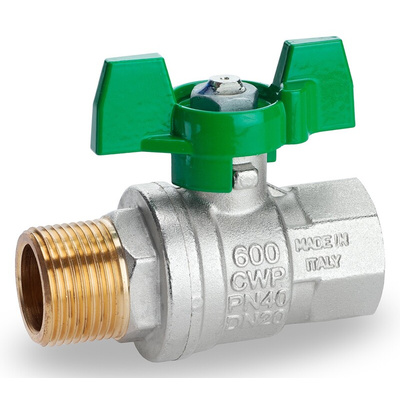 RS PRO Brass Full Bore, 2 Way, Ball Valve, BSPP 3/4in